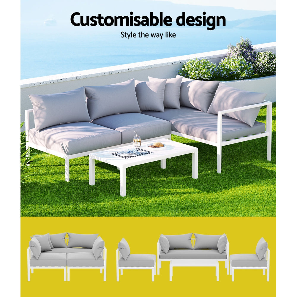 Senegal 4PC Outdoor Lounge Set With Coffee Table - Nova Tech