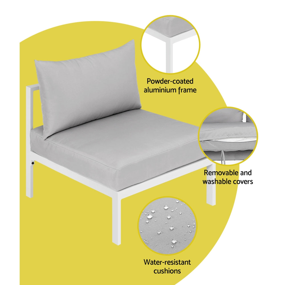 Senegal 4PC Outdoor Lounge Set With Coffee Table - Nova Tech