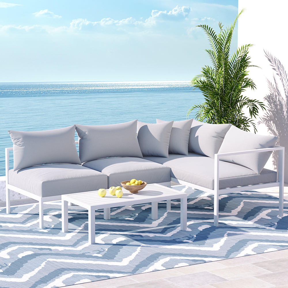 Senegal 4PC Outdoor Lounge Set With Coffee Table - Nova Tech