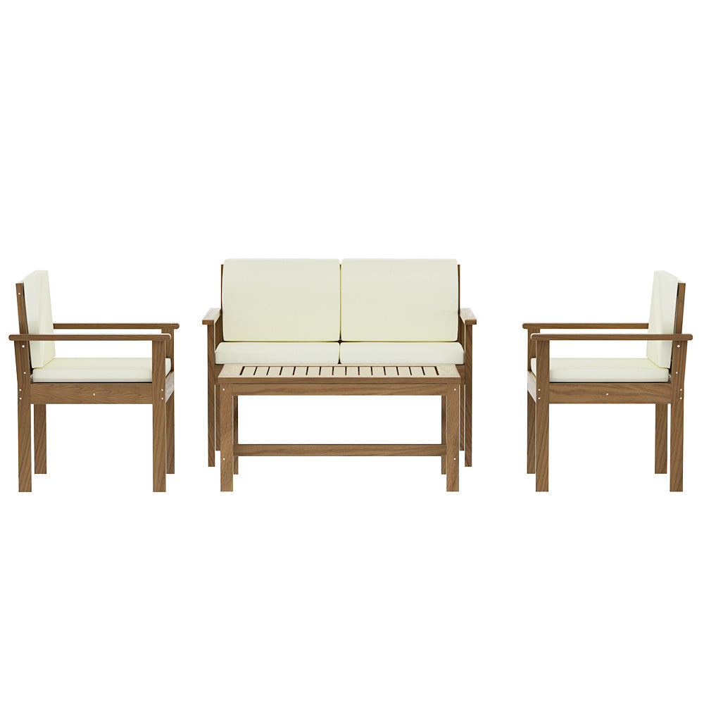 Sierra Leone 4PC Outdoor Lounge Set With Coffee Table - Nova Tech