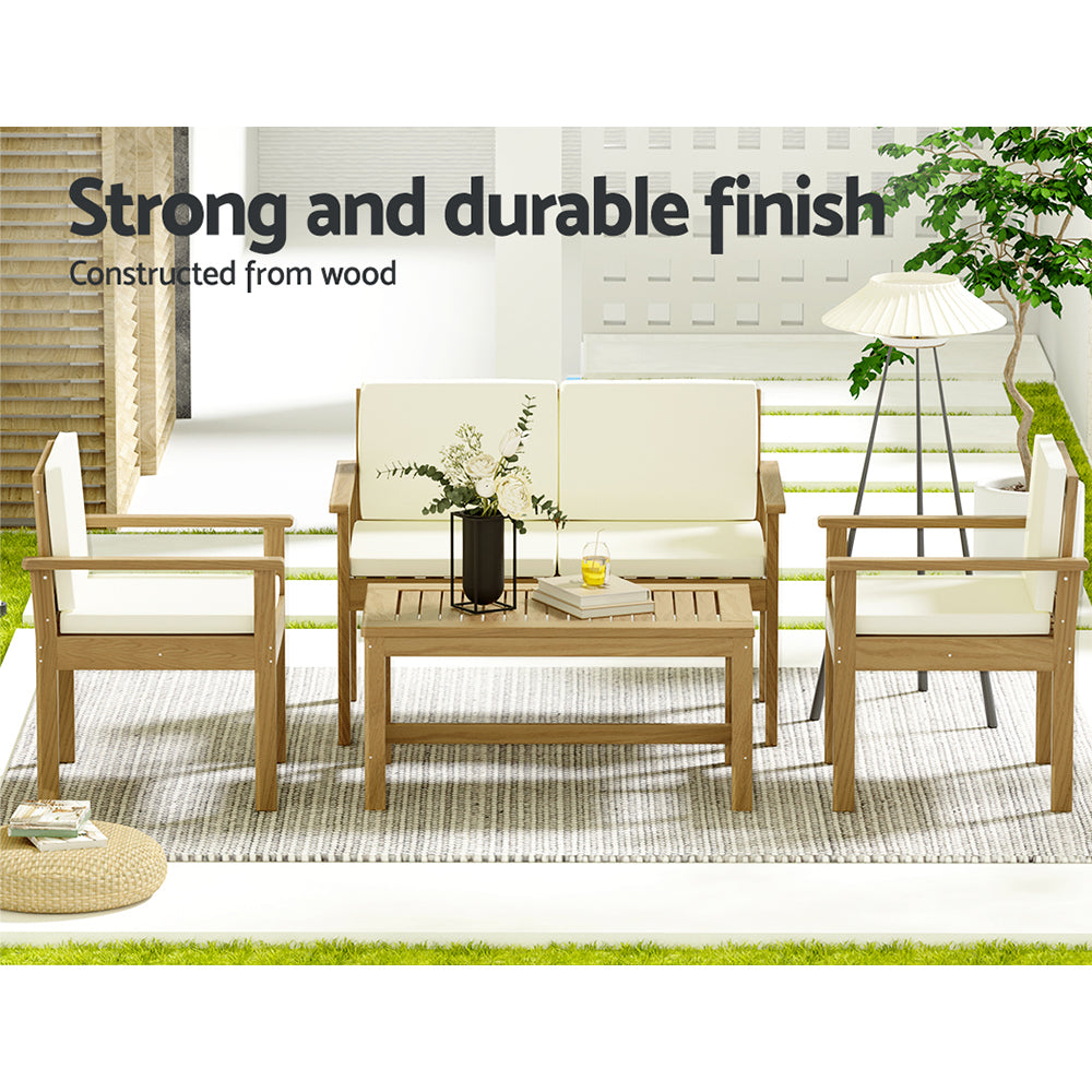 Sierra Leone 4PC Outdoor Lounge Set With Coffee Table