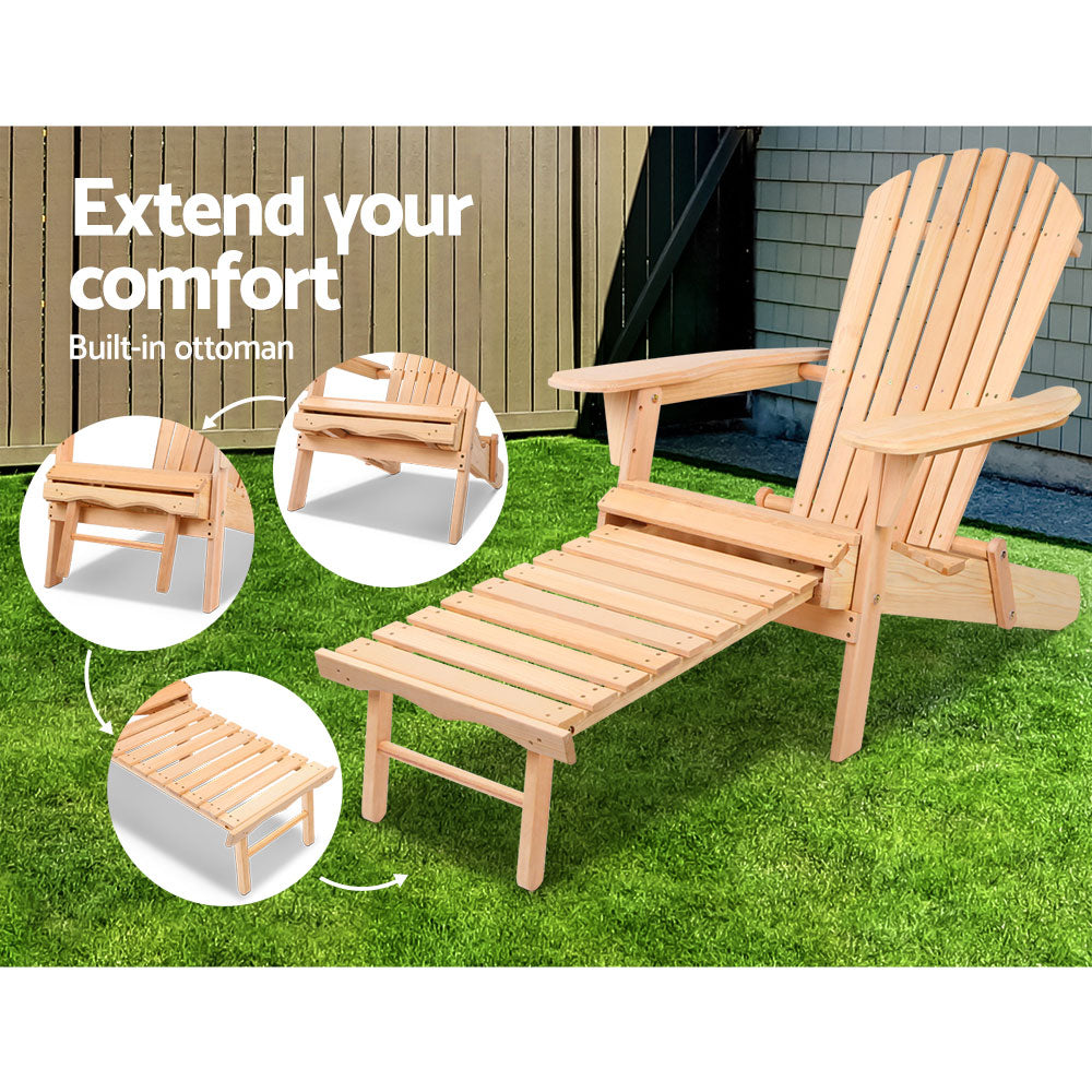 Tunisia Wooden Sun Lounger - Nova Tech