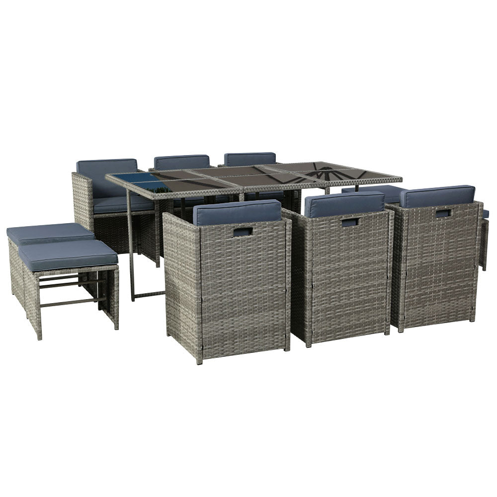 El Salvador 11PC Outdoor Dining Set - Nova Tech