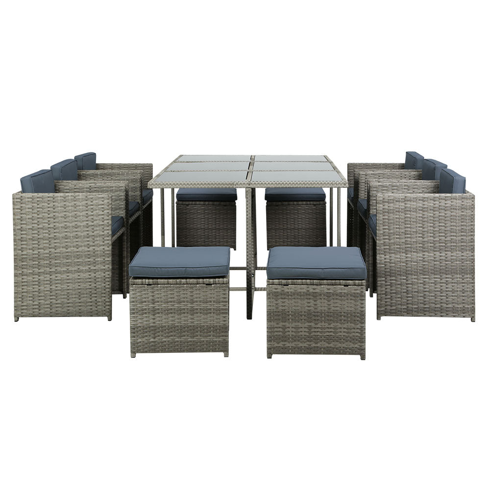 El Salvador 11PC Outdoor Dining Set - Nova Tech