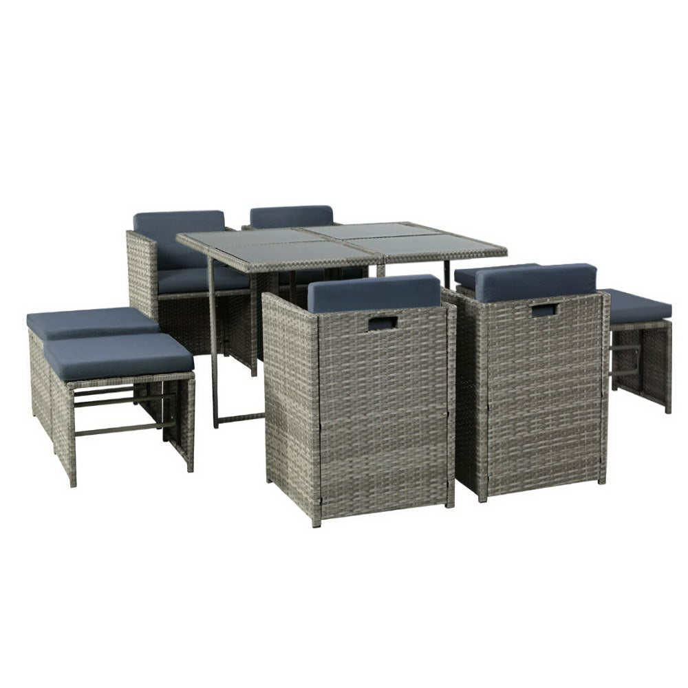 El Salvador 9PC Outdoor Dining Set - Nova Tech