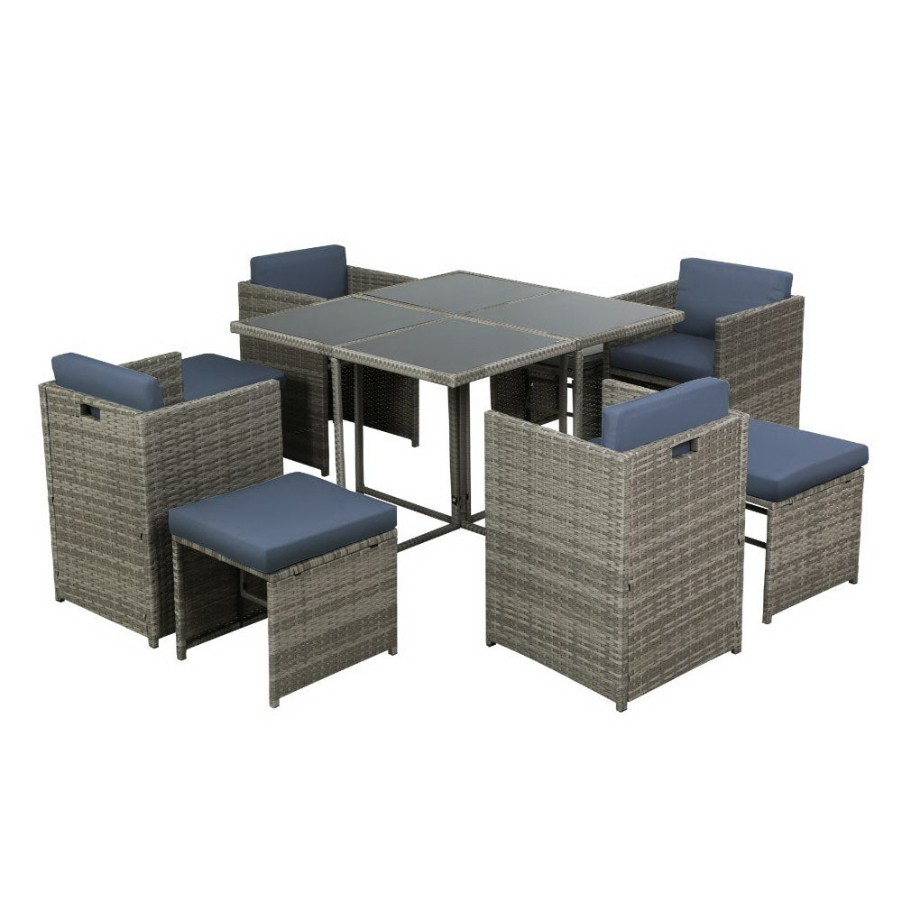 El Salvador 9PC Outdoor Dining Set - Nova Tech