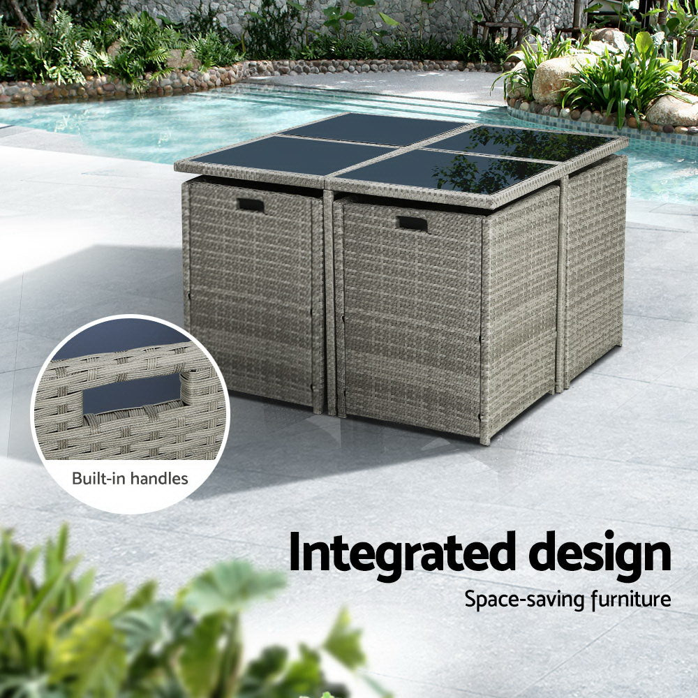 El Salvador 9PC Outdoor Dining Set - Nova Tech