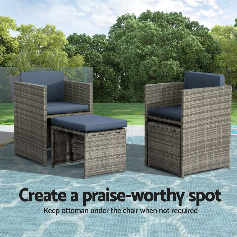 El Salvador 9PC Outdoor Dining Set - Nova Tech