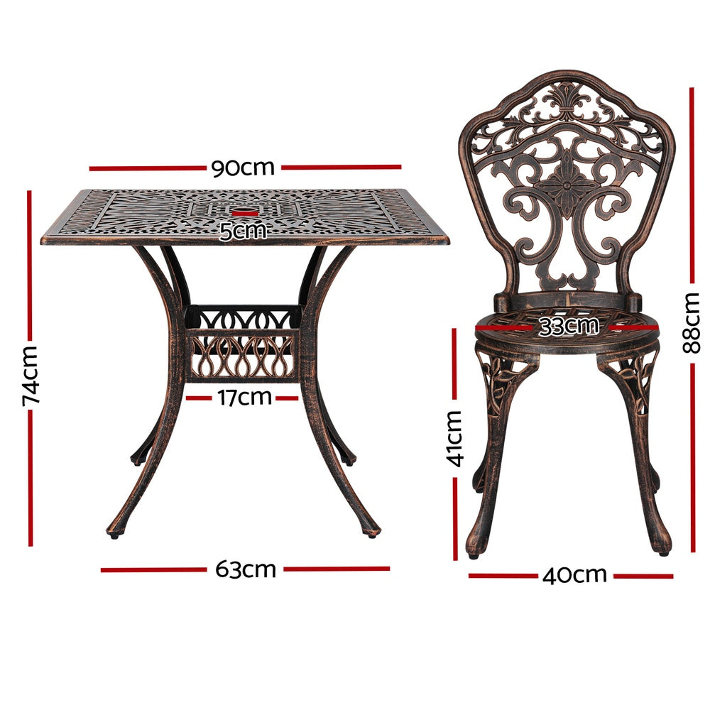 Denmark 5PC Outdoor Dining Set - Nova Tech