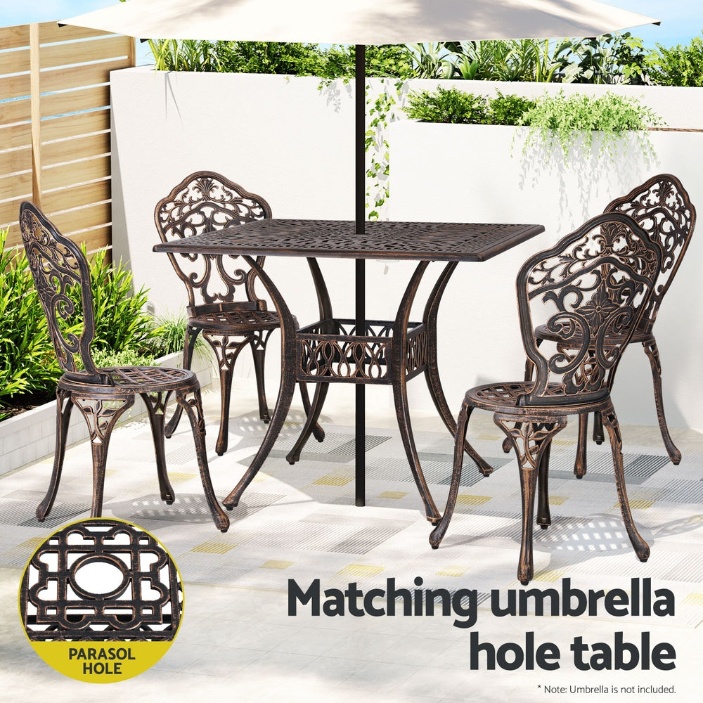 Denmark 5PC Outdoor Dining Set - Nova Tech
