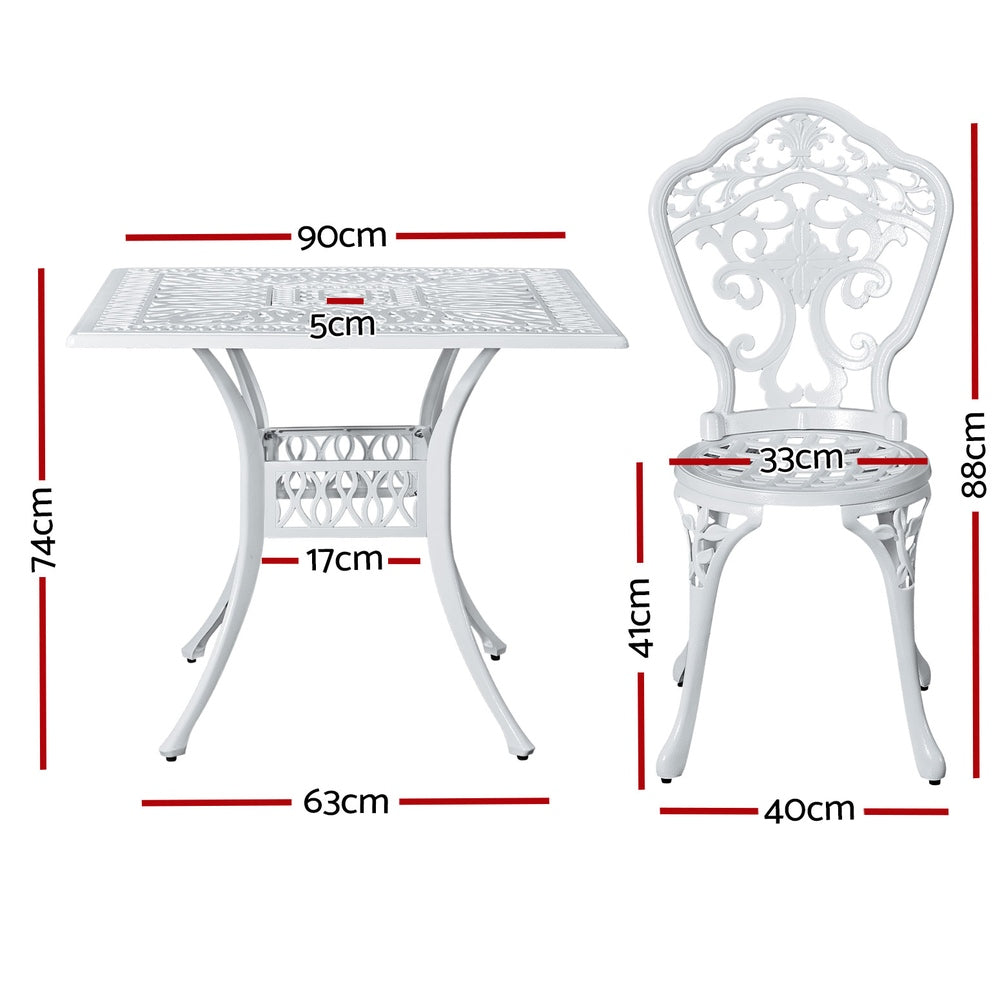 Denmark 5PC Outdoor Dining Set - Nova Tech