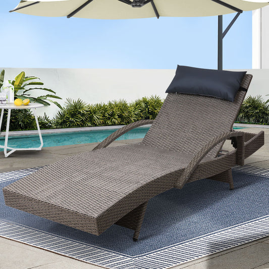 Mexico Wicker Sun Lounger - Nova Tech