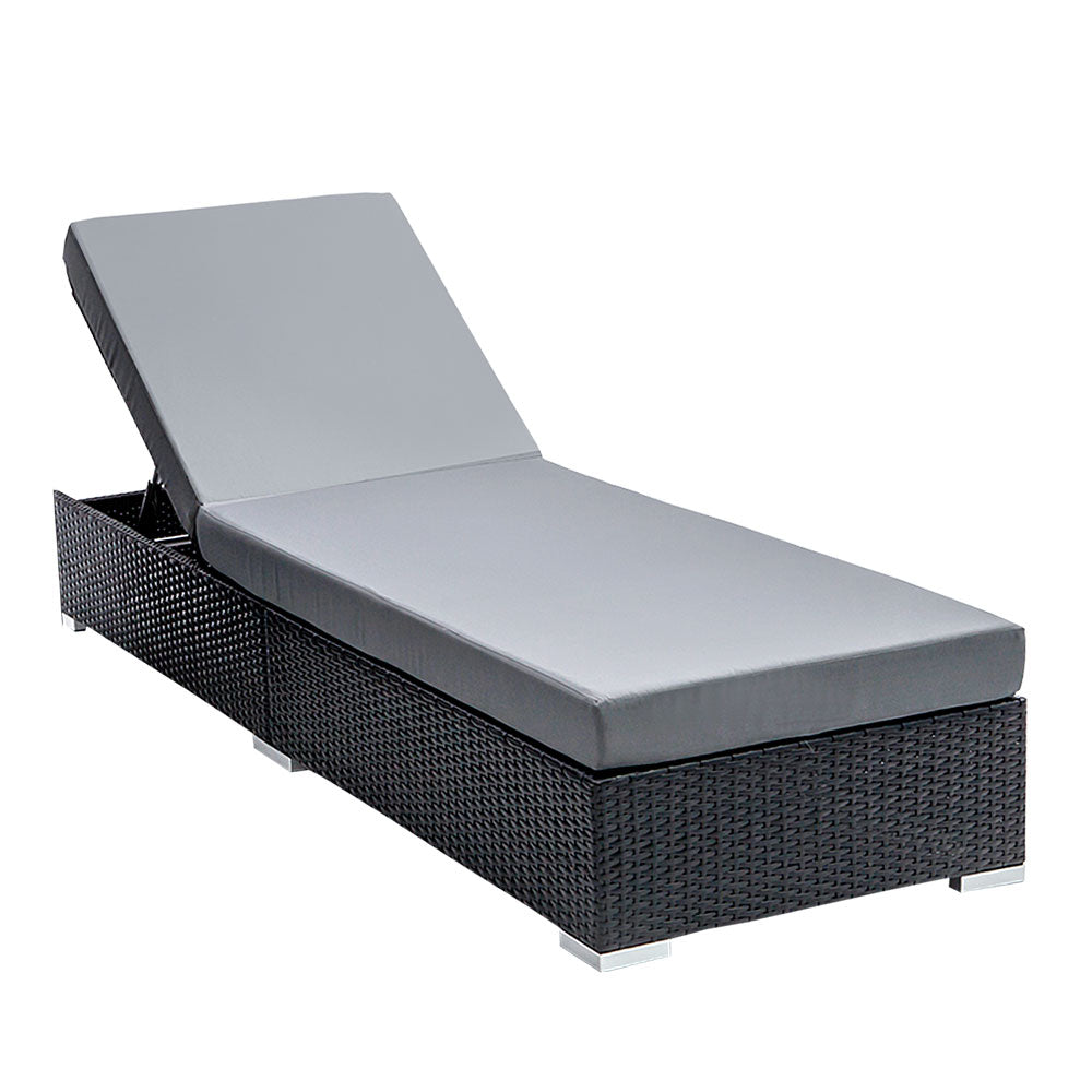Belize Wicker Sun Lounger - Nova Tech