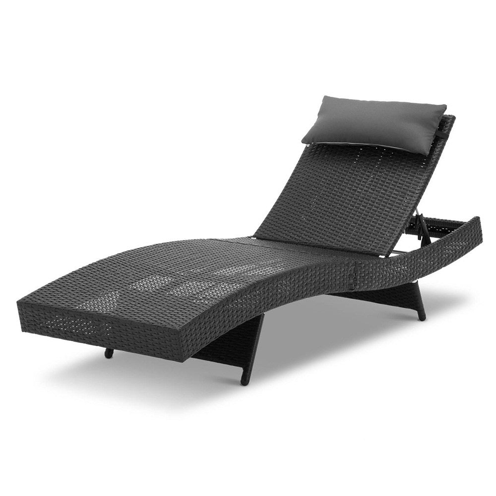 Cyprus Wicker Sun Lounger - Nova Tech