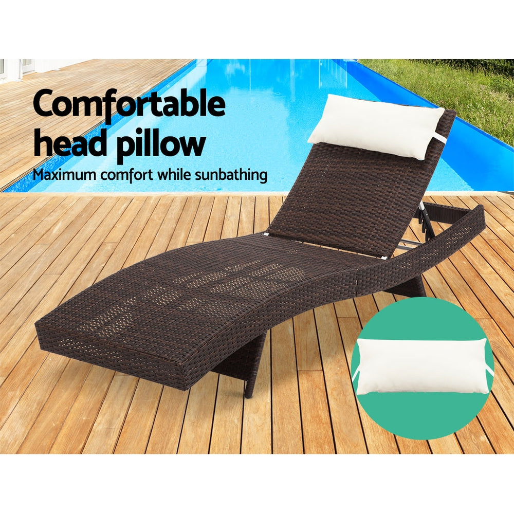 Cyprus Adjustable Sun Lounger - Nova Tech