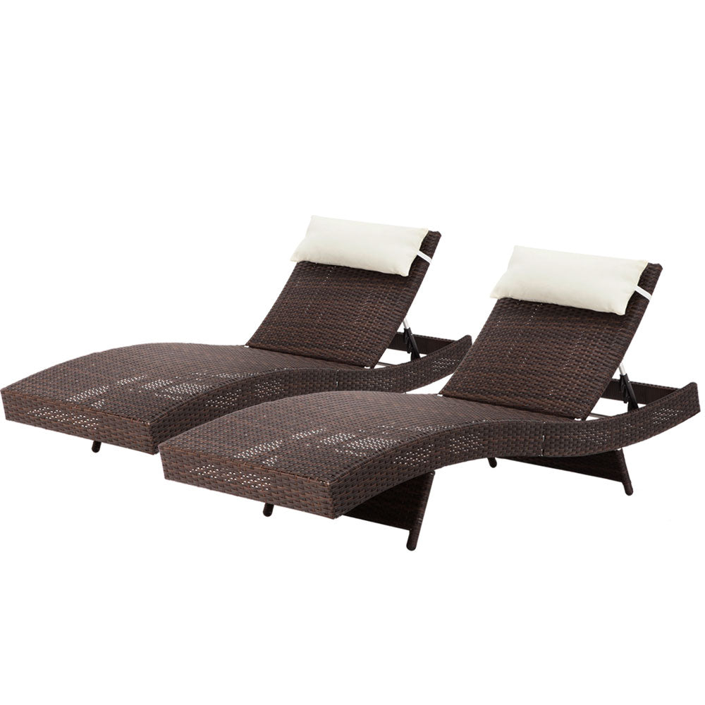Cyprus X2 Adjustable Sun Lounger - Nova Tech