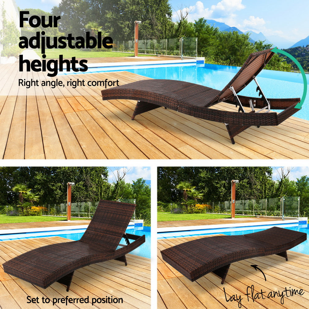 Cyprus X2 Adjustable Sun Lounger
