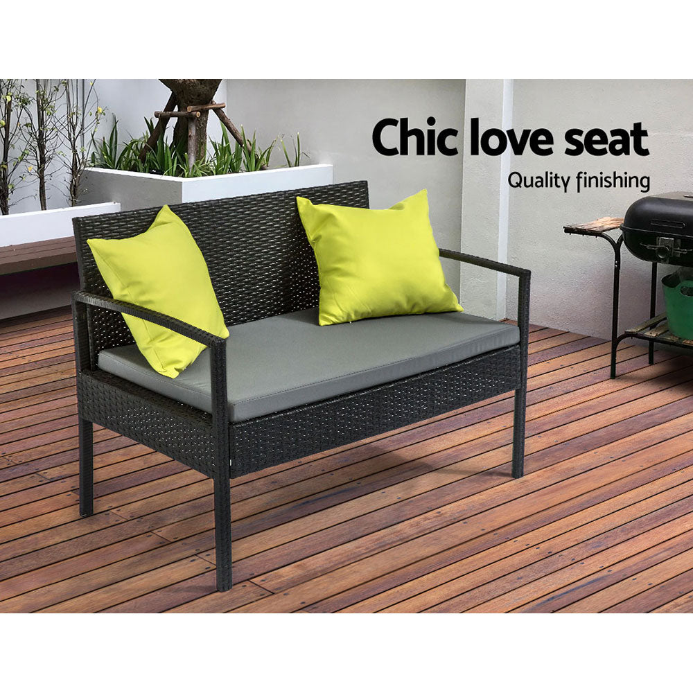 Burma 4PC Outdoor Lounge Set With Coffee Table