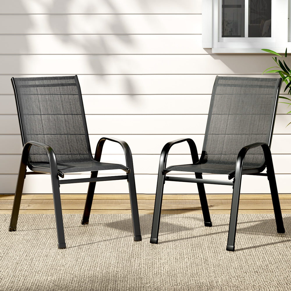 Haiti 2PC Outdoor Dining Chairs
