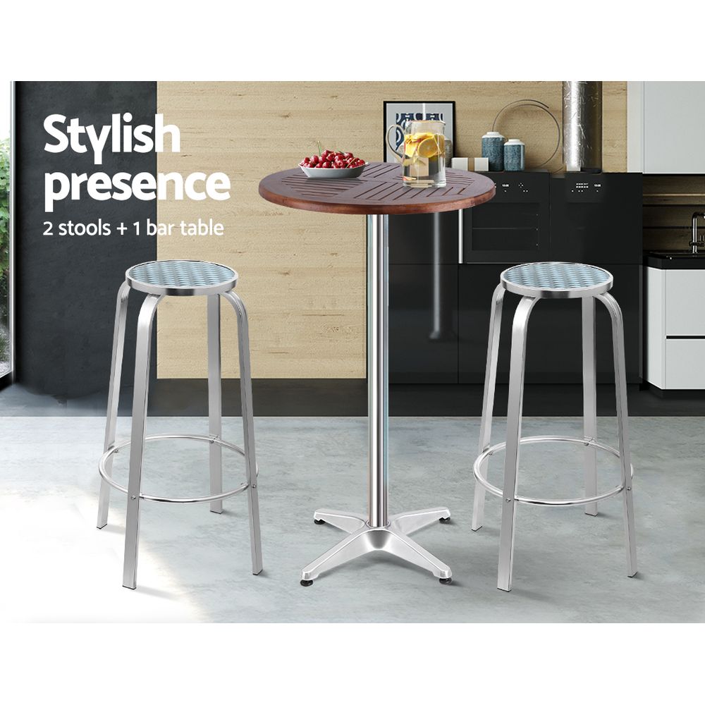 Kenya 3-Piece Outdoor Bar/Bistro Set