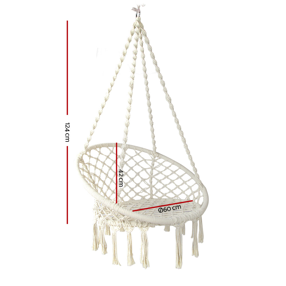 Mauritania Outdoor Macrame Hammock Chair