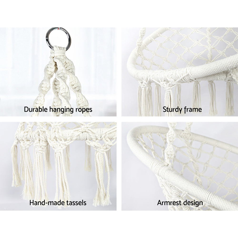 Mauritania  Outdoor Macrame Hammock Chair - Nova Tech