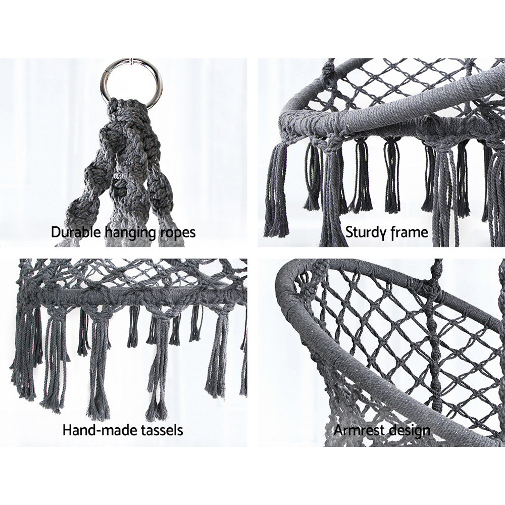 Mauritania Outdoor Macrame Hammock Chair - Nova Tech