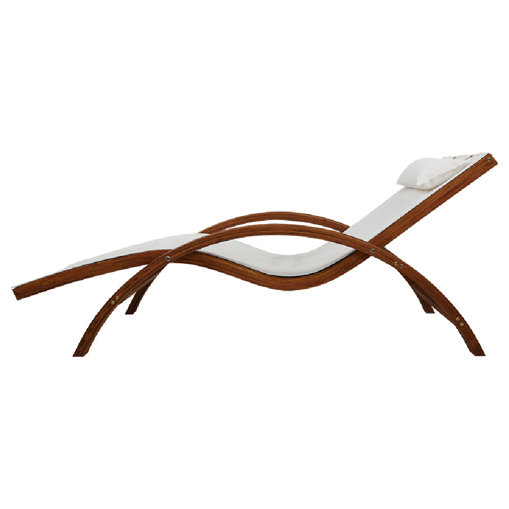 Norway Wooden Sun Lounger - Nova Tech
