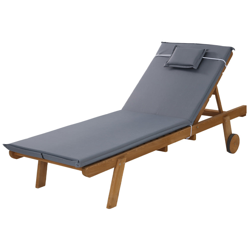 Saint Lucia Wooden Sun Lounger - Nova Tech