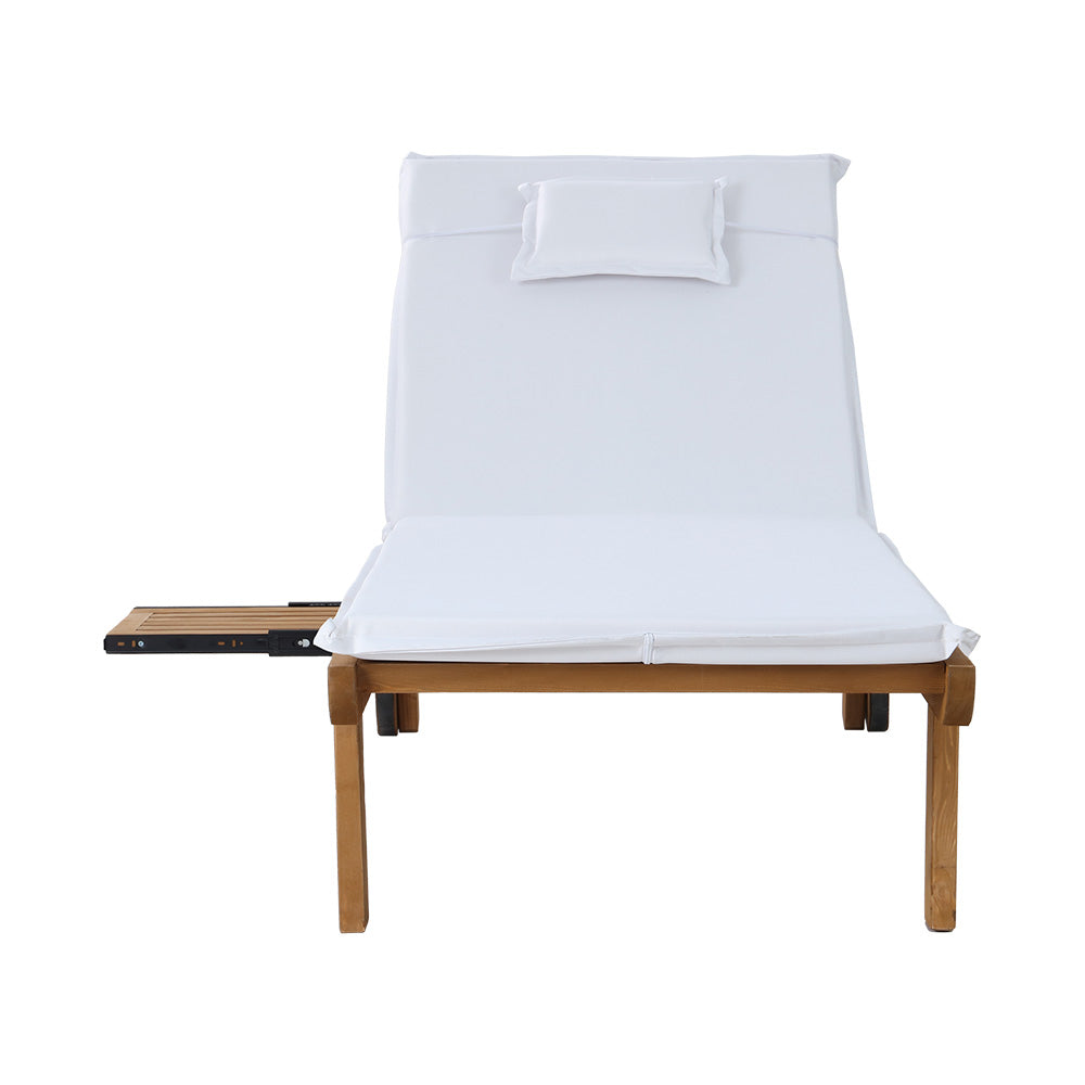 Saint Lucia Wooden Outdoor Sun Lounger - Nova Tech