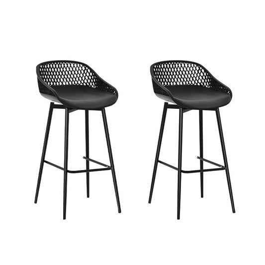 Jordan 2x Outdoor Bar Stools Plastic - Nova Tech