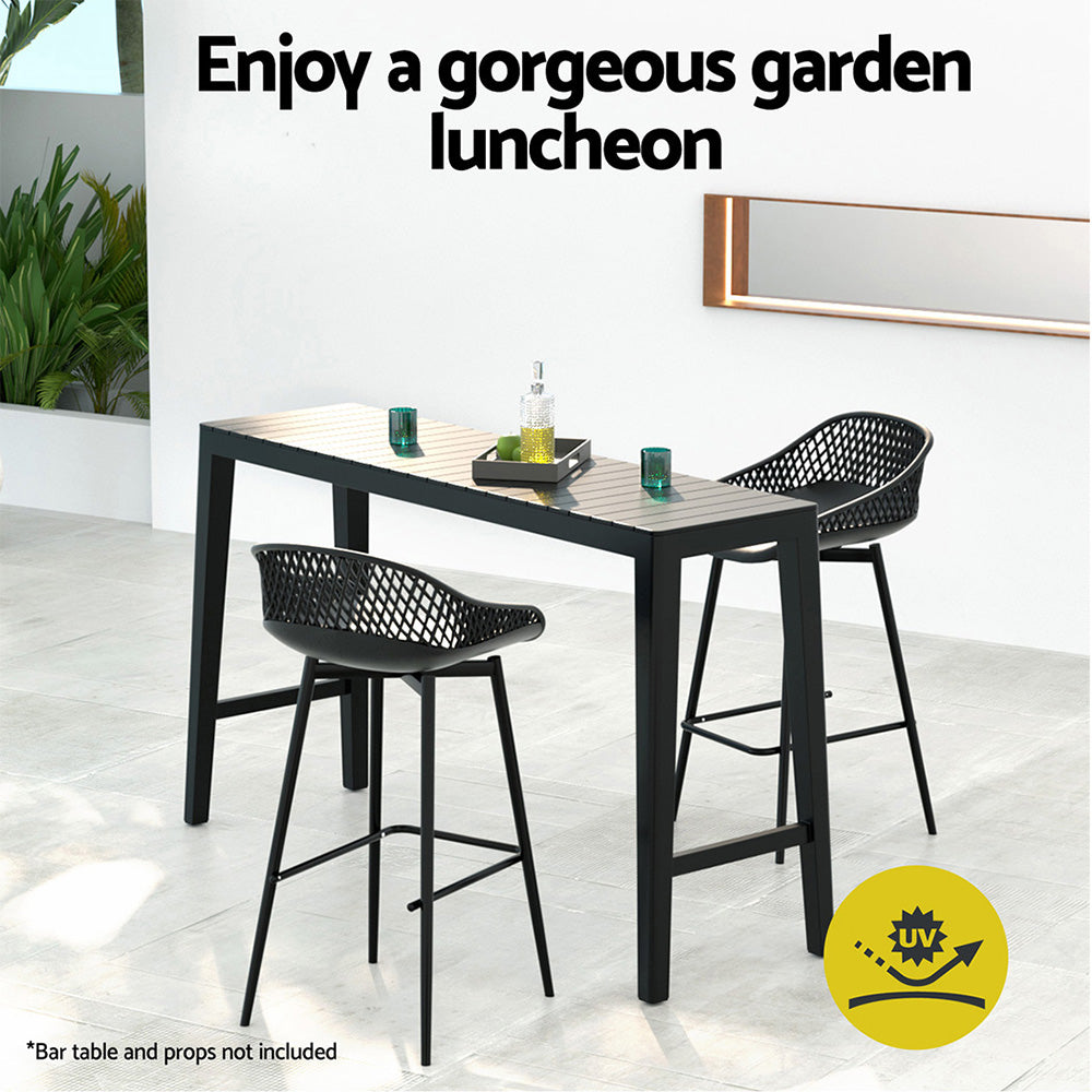 Jordan 2x Outdoor Bar Stools Plastic - Nova Tech