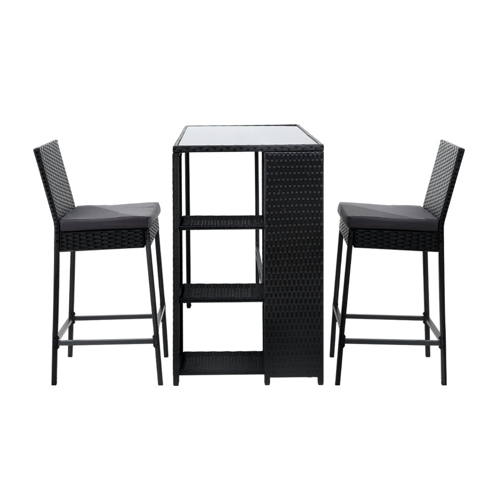 Nepal 3-Piece Outdoor Bar Set