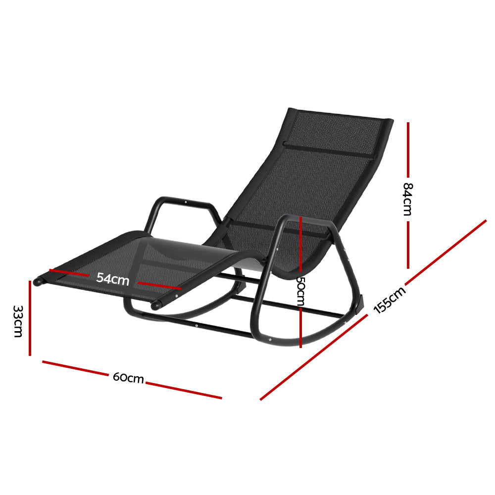 Brunei Rocking Sun Lounger - Nova Tech