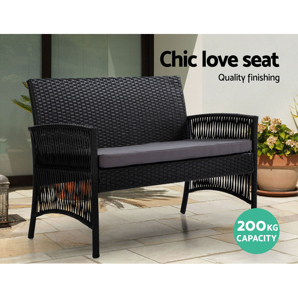 Latvia 4PC Outdoor Lounge Set with Coffee Table - Nova Tech