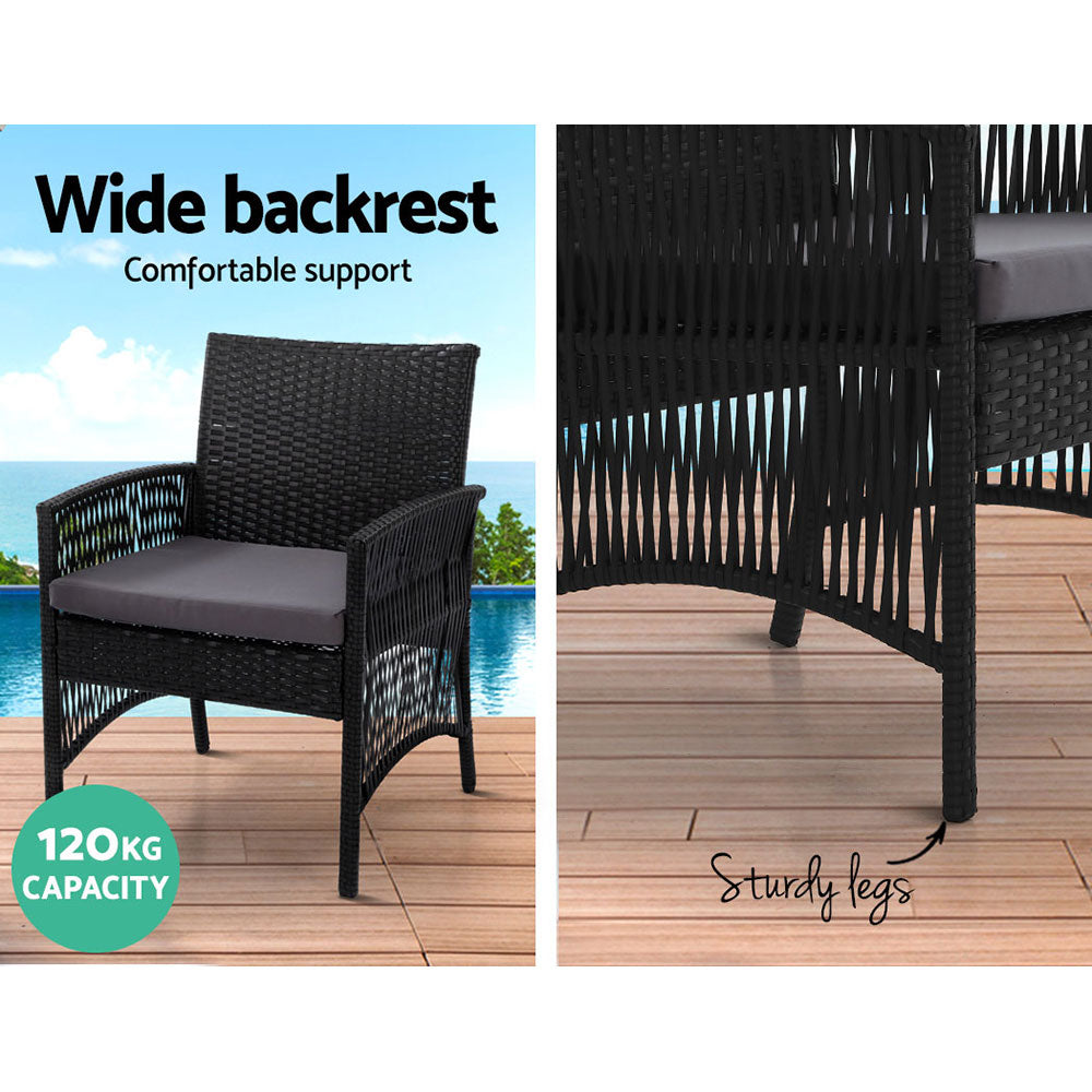 Latvia 4PC Outdoor Lounge Set with Coffee Table