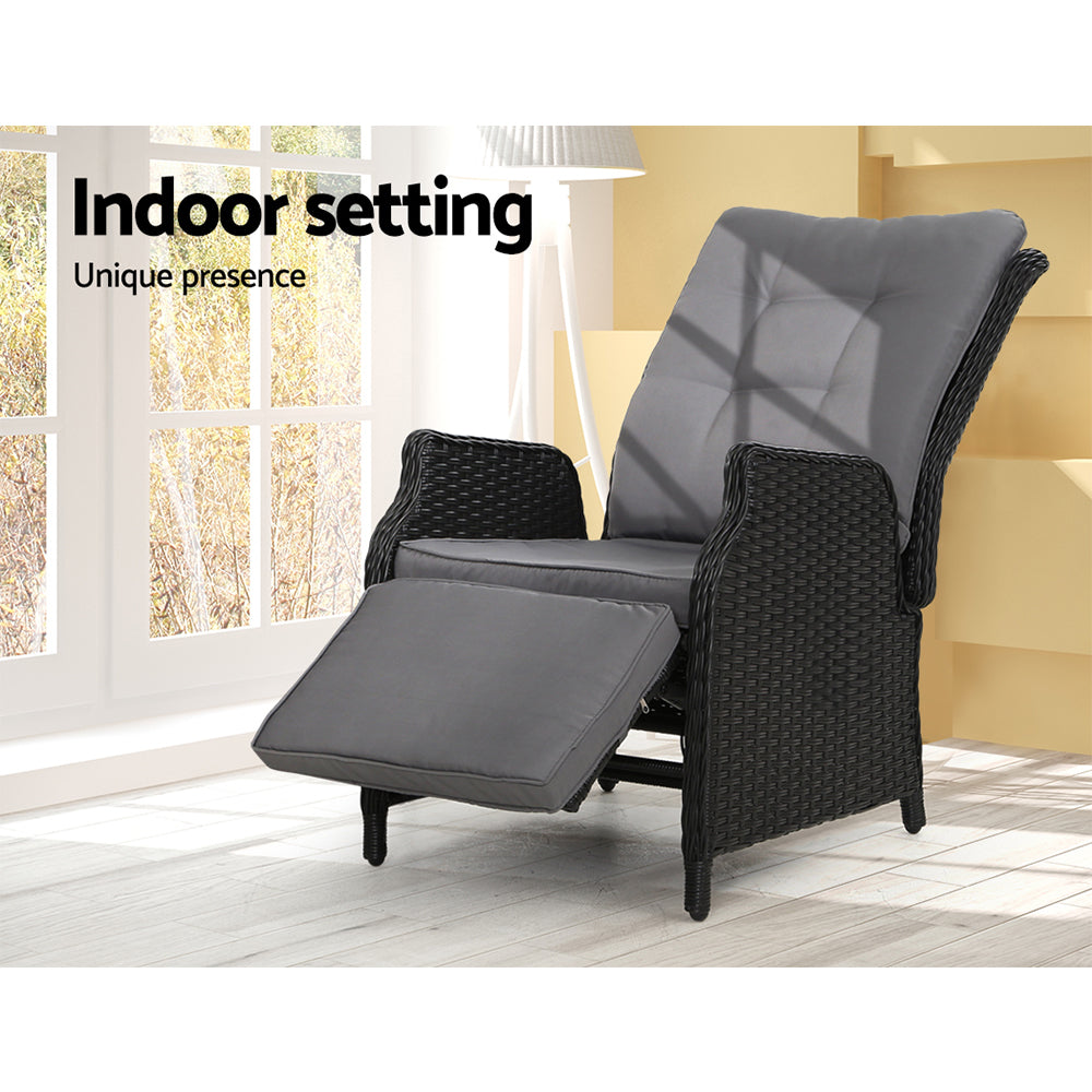 Nauru Wicker Recliner Chair
