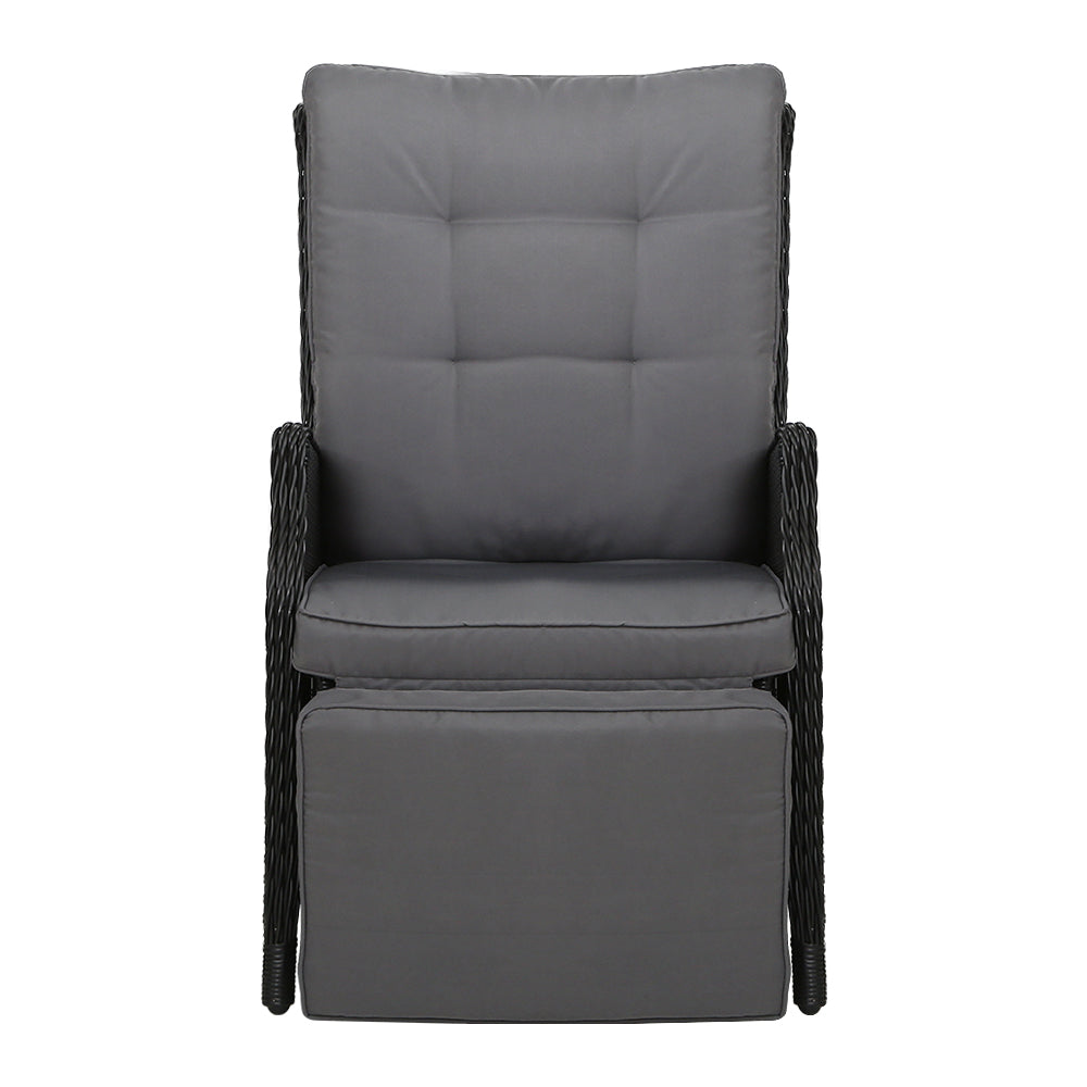 Nauru X2 Wicker Recliner Chair - Nova Tech