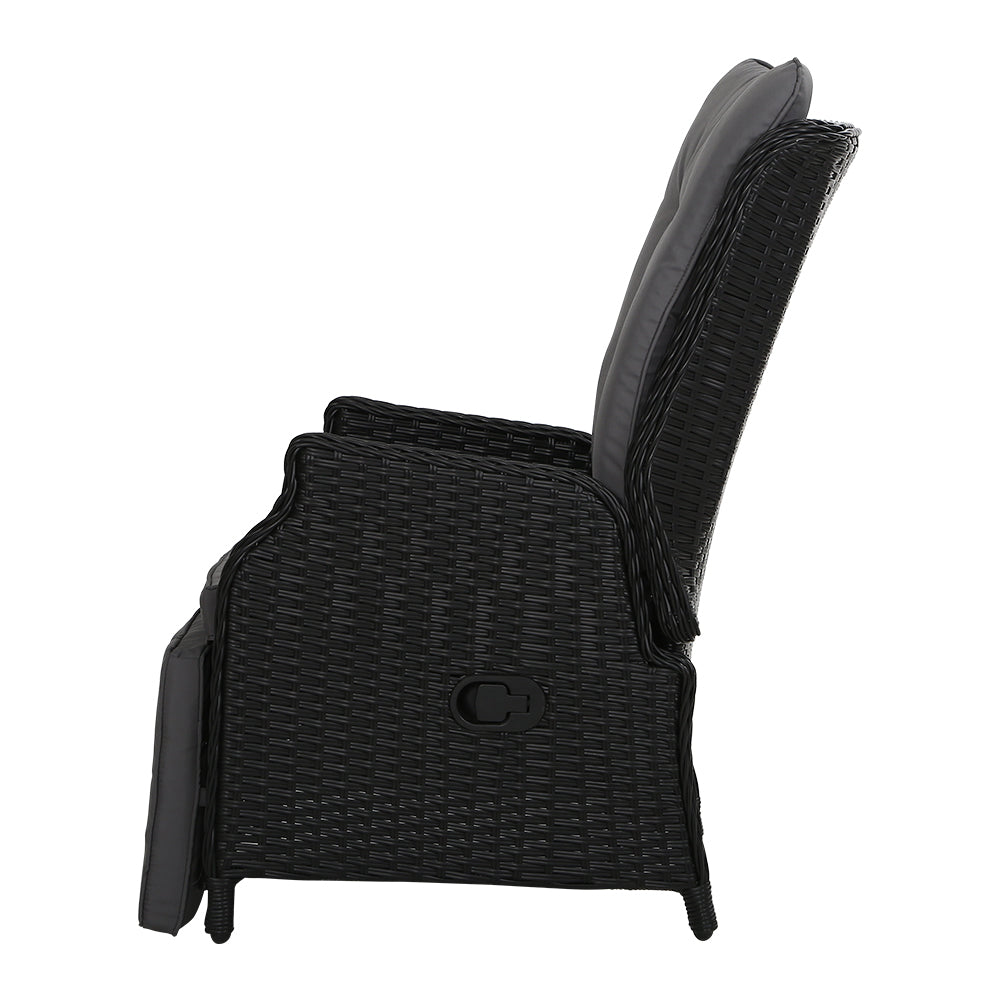 Nauru X2 Wicker Recliner Chair - Nova Tech