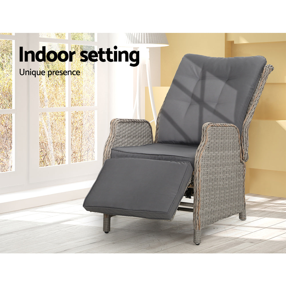 Nauru Wicker Recliner Chair - Nova Tech