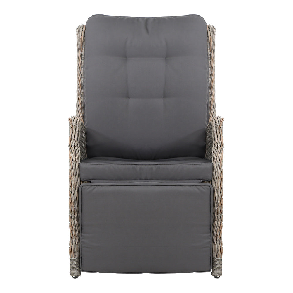 Nauru X2 Wicker Recliner Chair - Nova Tech