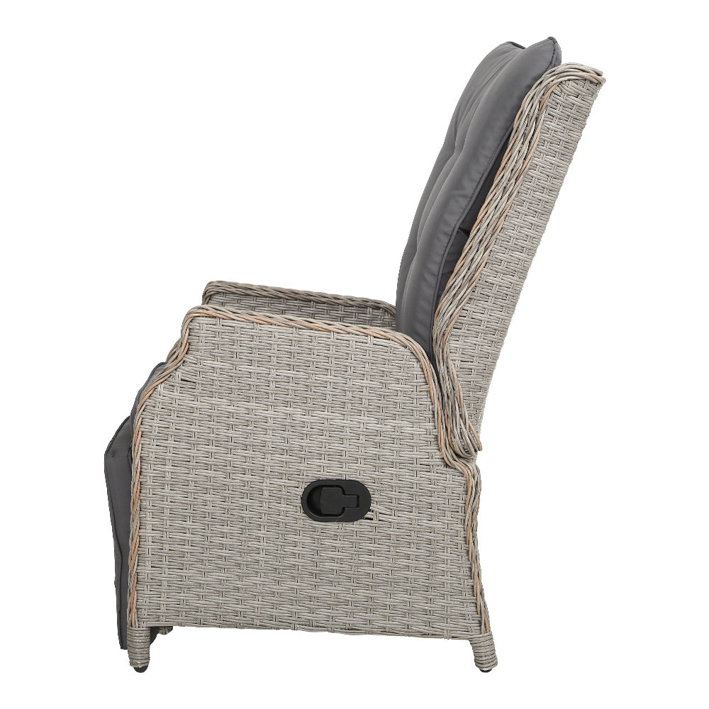 Nauru X2 Wicker Recliner Chair - Nova Tech