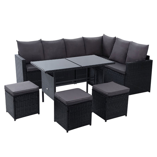 Brazil Outdoor Dining Lounge Sofa Set - Nova Tech