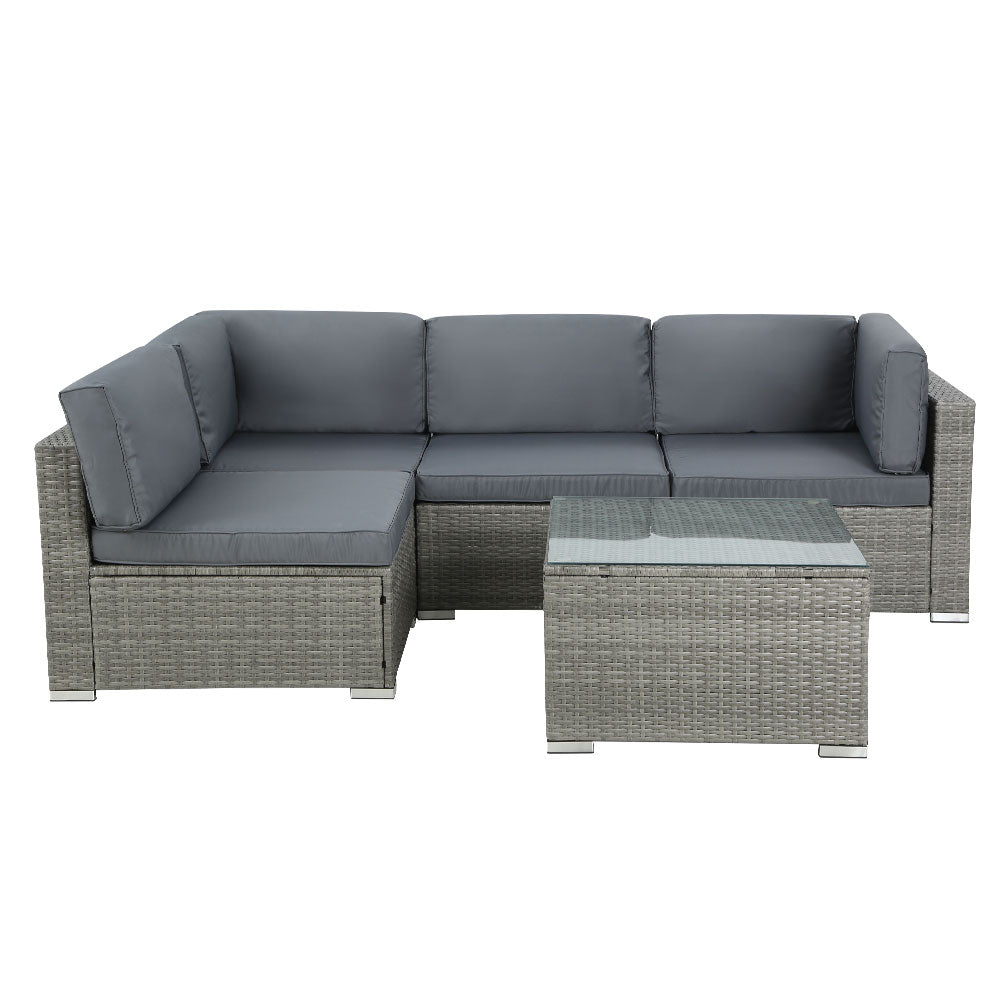 Kuwait 5PC Outdoor Lounge With Coffee Table - Nova Tech