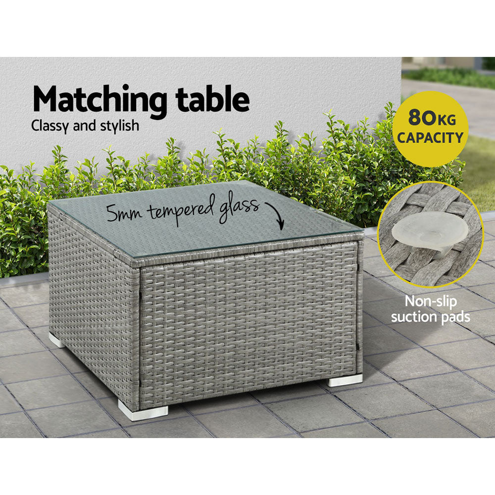 Kuwait 5PC Outdoor Lounge With Coffee Table