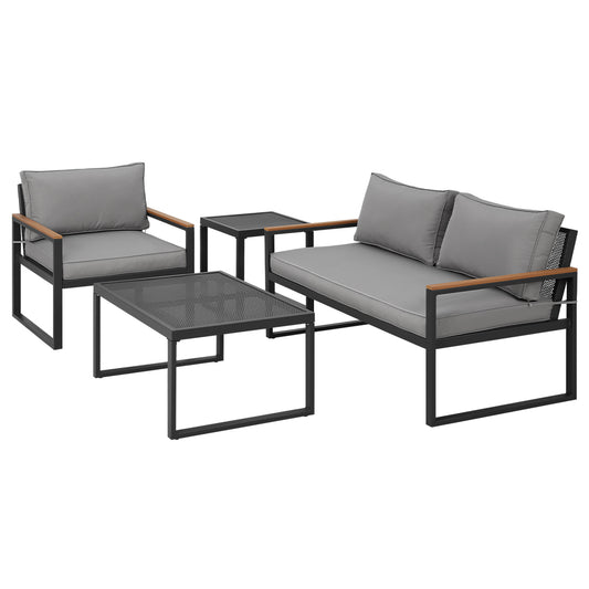 Namibia 4PC Outdoor Lounge Set With Coffee Table & Side Table - Nova Tech