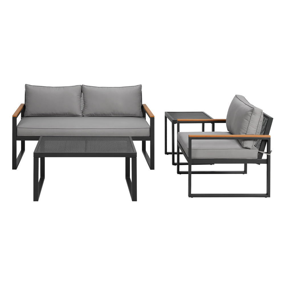 Namibia 4PC Outdoor Lounge Set With Coffee Table & Side Table - Nova Tech