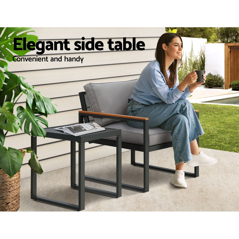 Namibia 4PC Outdoor Lounge Set With Coffee Table & Side Table - Nova Tech