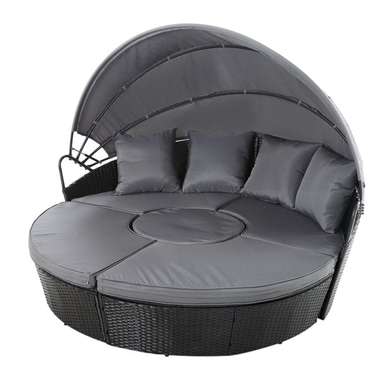 Morocco Day Bed With Sun Shade - Nova Tech