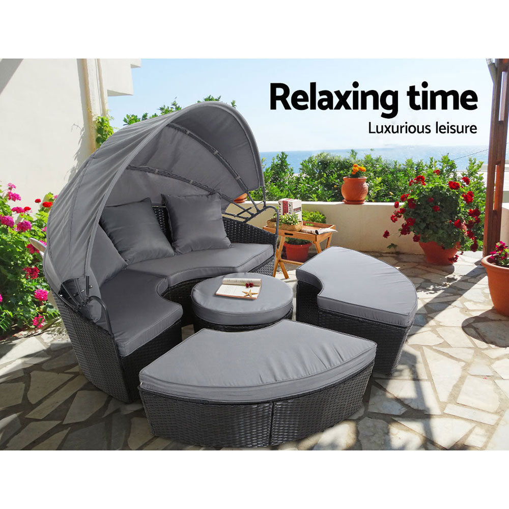 Morocco Day Bed With Sun Shade
